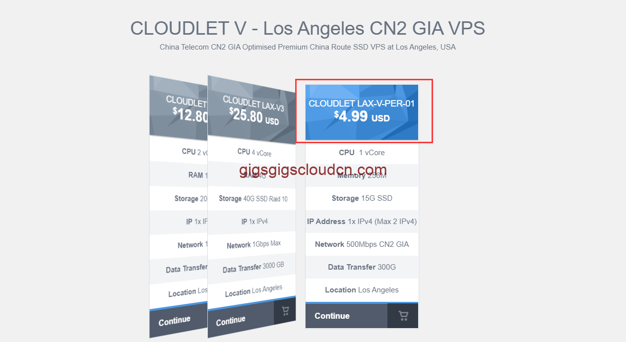 GigsGigsCloud便宜CN2 GIA方案